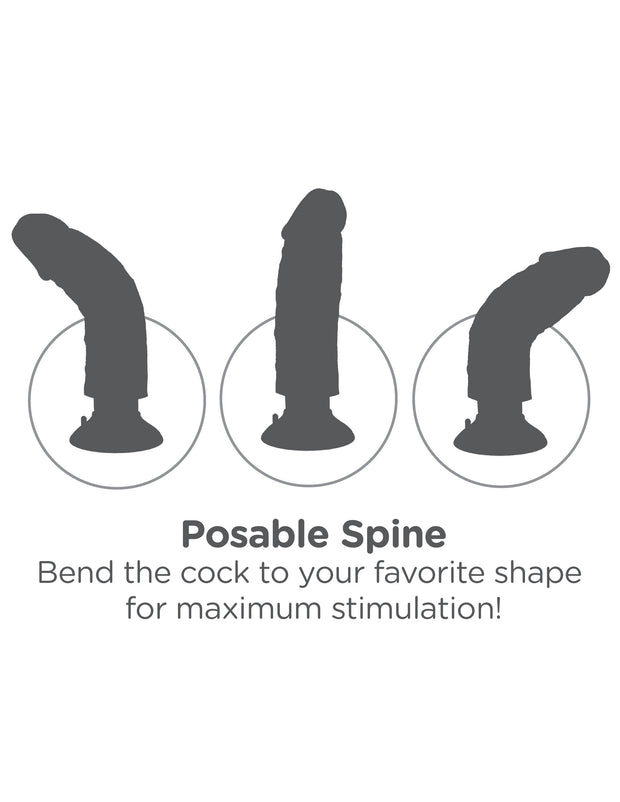 Vibratore realistico vaginale anale King Cock 9 with Balls