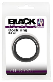 Anello fallico ritardante in silicone nero Cock Ring