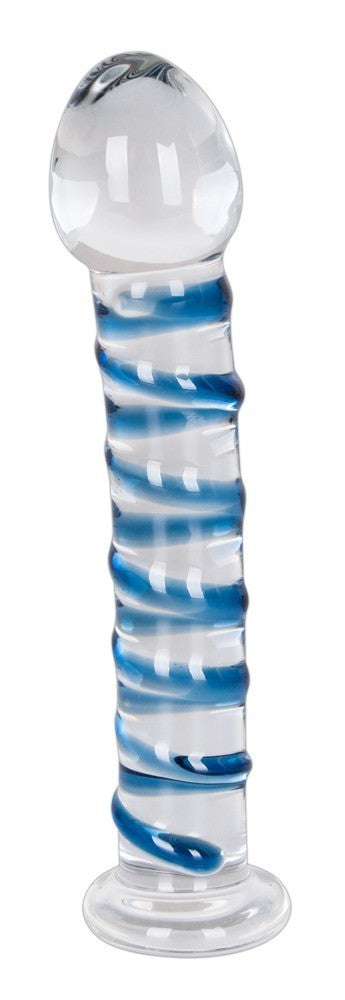 Fallo in vetro vaginale anale Arts Clair Bleu Glass Dildo