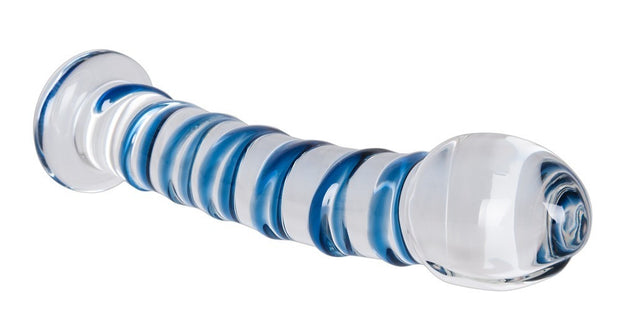 Fallo in vetro vaginale anale Arts Clair Bleu Glass Dildo