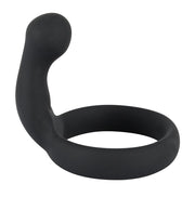 Anello fallico ritardande con plug anale Black Velvets Cock Ring