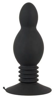 Bouncing Plug anale con ventosa nero