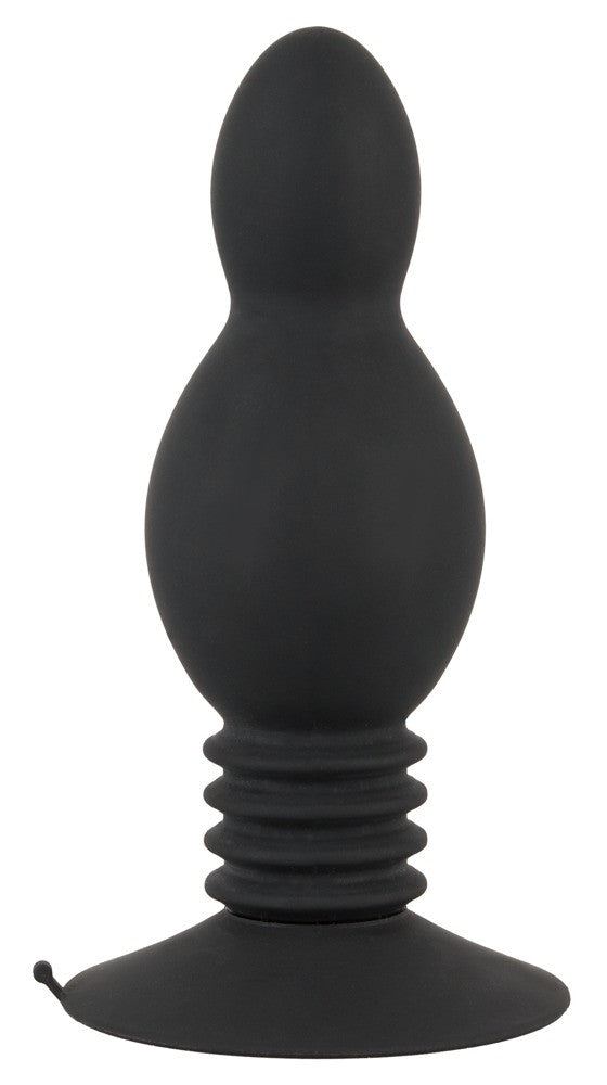 Bouncing Plug anale con ventosa nero