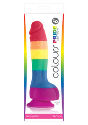 Fallo realistico vaginale anale con ventosa Pride Edition 6 Inch Dildo