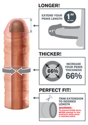 GUAINA INDOSSABILE FX Mega 1 Inch Extension