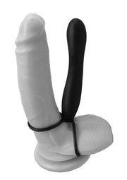 Fallo anale indossabile con anello fallico doppio Double Trouble
