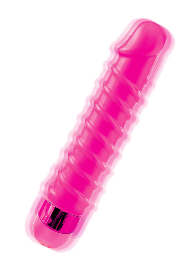 Vibratore vaginale anale rosa Candy Twirl Massager